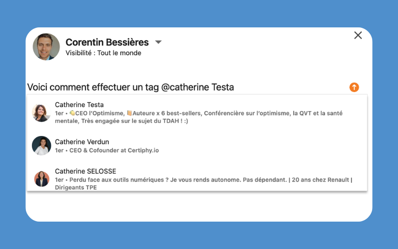 Comment taguer sur Linkedin 1 Disciplina formations